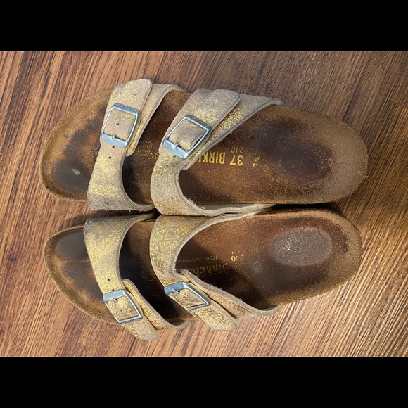 Used Birkenstock sandals gold Sydney size 37 - Picture 5 of 5
